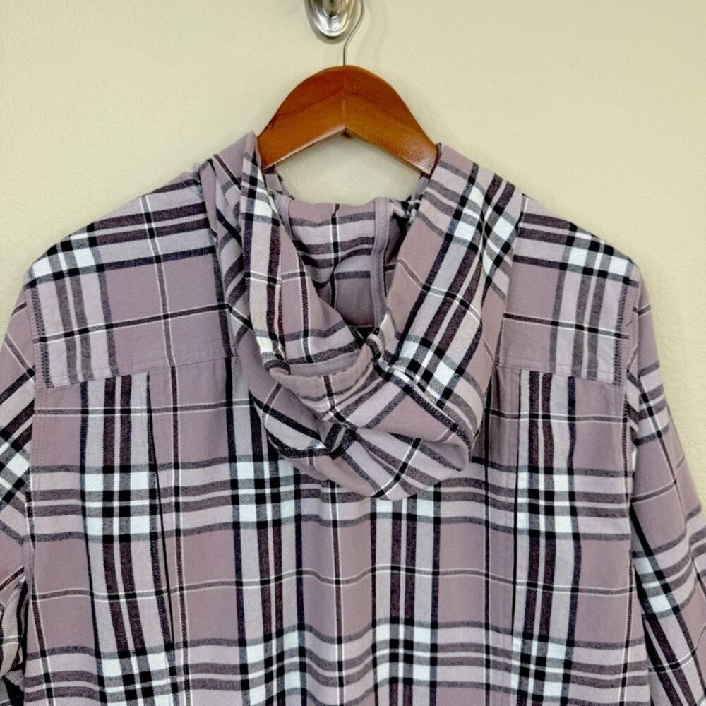 DULUTH Bundle of 2 Pcs Women’s Sz XXL Plaid Hooded Classic Shirt Down Up Purple - Picture 5 of 14